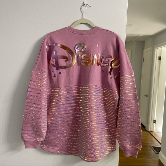 DISNEY 50th Anniversary EARidescent Sequined Spirit Jersey, Mickey, Adult Medium - Picture 2 of 10